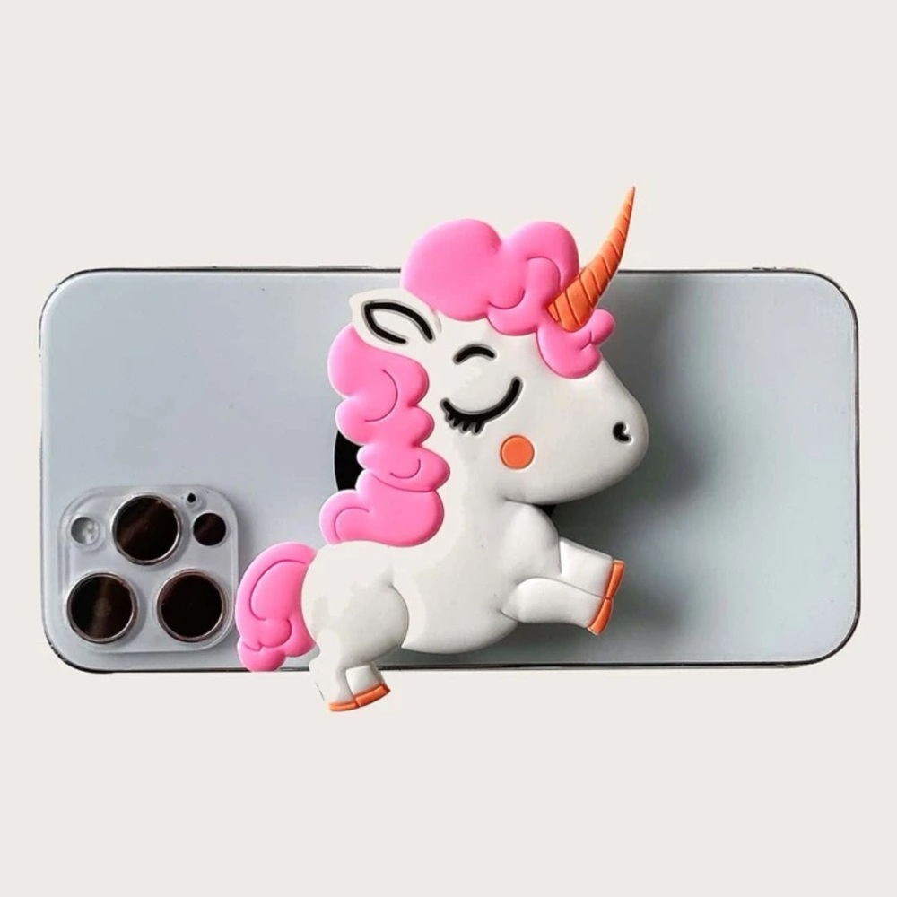 Unicorn phone holder grip